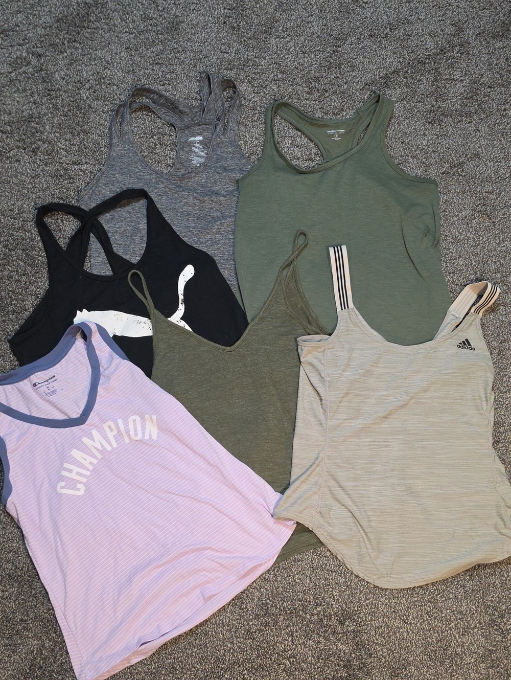 Bundle Of 6 S/M Athletic Crop Tops